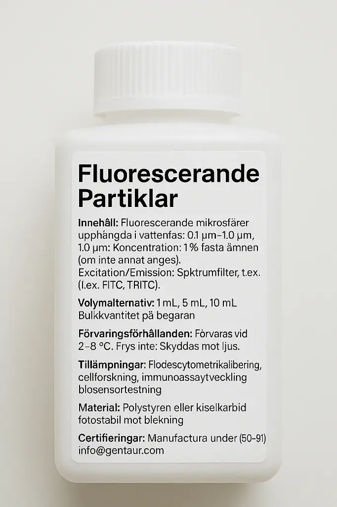 Avidin Fluorescent Particles, Yellow, 0.1%w/v, 1.7-2.2µm, 5mL